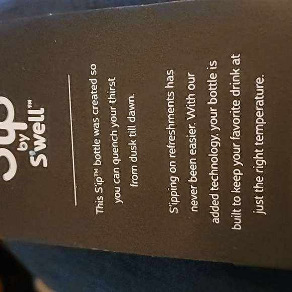 Sip by S'well NEW insulated beverage bottle - Picture 2 of 3